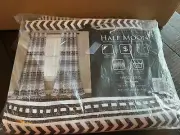 ⚡️Lush Decor Hygge Geo Light Filtering Curtain Panels (95x52) Set of 2