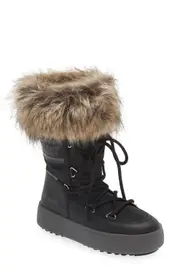 Moon Boot® JTrack Monaco Water Repellent Winter Boot in Black at Nordstrom, Size 29 Eu