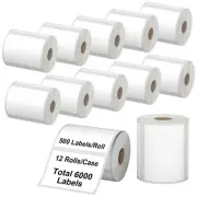 Direct Thermal Label 4" x 3" Compatible with Zebra Desktop Printers & Rollo L...