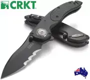 CRKT LINCHPIN DEADLOCK BOLT POCKET FOLDING KNIFE WITH VEFF SERRATION CR5406K