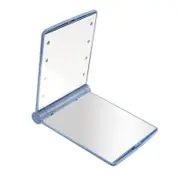 Nevenka Portable LED Lighted Travel Makeup Mirror-Sky Blue