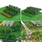 Scenery Model Trees Railroad Scale Trees 50PCS Accessories Green Handmade