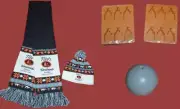 TITO'S VODKA WINTER HAT & SCARF SET + (2) SILICONE ICE CUBE TRAYS + OLD ELK ICE