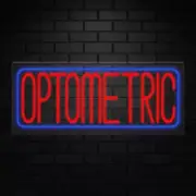 Optometric Neon Sign for Retail Displays | LED Flex Neon | 32"W x 13"H x 1"D