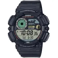 在飛比找PChome24h購物優惠-【CASIO 卡西歐】圓形獨特簡約數位電子橡膠運動腕錶/黑(