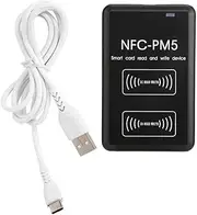 RFID Copier Reader, ID Card, NFC Access Control Card with USB Cable, Full Encryption, Multiple Read Write Frequencies, for ID IC Card, UID Key Access Control System