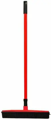 Rubber Broom For Pet Dog Cat Hair Sweeper Squeegee Windows Car Long Handle