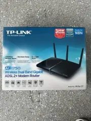 TP-LINK Archer D7 1300Mbps 4 Port 1000Mbps ADSL2+ Modem Router
