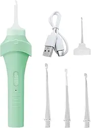 Ear Wax Removal Kit | Electric Ear Cleaner Kit With LED | Smart Reusable Safe Portable Device For Home Baby Travel Health Hygiene Personal Family Kids Adults