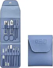 Nail Clippers Set 12-piece Nail Clipper Set Convenient Beauty Tool Clipper Manicure Nail Trimmer Pedicure Knife Ear Peeling Knife Nail Manicure Nail Clippers Portable Set(Blue 12-piece set)