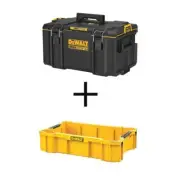 Dewalt Tool Box Auto-Connect Side Latches+110 Lbs Load Capacity W/Deep Tool Tray