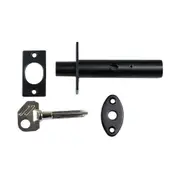Nidus Security Auxiliary Door Bolt with Key - Available in Various Finishes