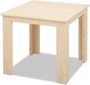 Gardeon Outdoor Coffee Table, Wooden Side Tables Patio Furniture Timber Desk Cafe Garden Pool Deck Backyard Camping Living Room Bedroom, Protable Square Natural