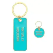 Heads or Tails 2PC Pet Collar Tag with Matching Keychain Set - Virtually Unknown