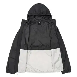 【The North Face】北臉 外套 男款 運動外套 防潑水 連帽 M MFO LF WIND JACKET 黑白 NF0A4NEFAZ5