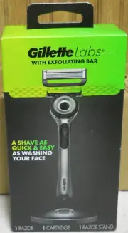 Gillette Labs Mens Razor Handle- Stand- + 1 Cartridge