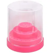 Nail Drill Bit Holder Stand Display Organizer- Dust Proof Storage Container Box