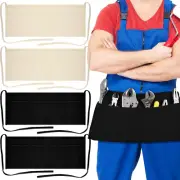 4 Pieces 2-Pocket Canvas Work Waist Apron Unisex Tool Apron Washable Utility Apr