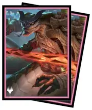 100 x ULTRA PRO MTG Kamigawa Neon Dynasty Deck Protector Sleeves Chishiro B