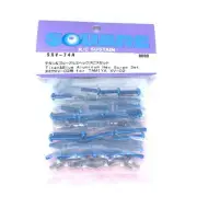 Square Titanium & Blue Aluminum Hex Screw Set (for Tamiya XV-02) [SXV-74A]