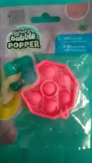 NEW~ORB Sensory Bubble Popper Toy~Fidget MINI Octagon Pink~Calms Anxiety~3+
