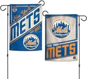New York Mets/Cooperstown Garden Flags 2 sided 12.5" x 18"