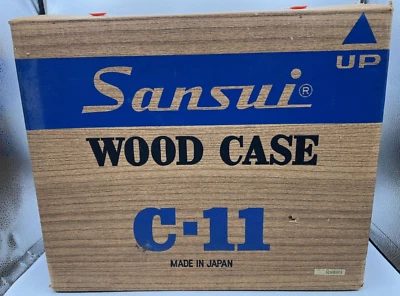 RARE Vintage Sansui Wood Case C-11 for 350,800 Original New in Box