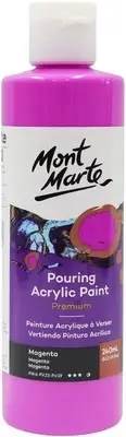 Premium Pouring Acrylic Paint, 240ml (8.11oz), Magenta, Pre-Mixed Acrylic Paint,