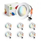 ASD 4 inch Gimbal Retrofit LED Can Recessed Lighting 5CCT 2700/3000/3500/4000/50