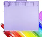 Silicone Painting Mat With Cup, 24" X 20" Art Surface, Washable Drawing Surface for DIY, Craft, Resin, Clay, Paint