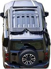 Compatible for GWM Great Wall Haval H9 2024 Off Road Modification Expansion Platform Roof Luggage Rack Frame Folding Ladder Backpack(3 PCS)
