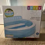 Intex Swim Center Inflatable Family Lounge Pool with built in Bench Brand New