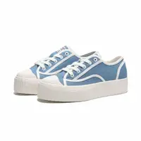在飛比找momo購物網優惠-【KANGOL】休閒鞋 天藍白 厚底 帆布鞋 女(63221