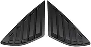 Car Rear Side Window Quarter Louver Cover Compatible for Ford Fusion Mondeo MK5 2014 2015 2016 2017 2018 2019 Exterior Decor Black(Gloss Black)