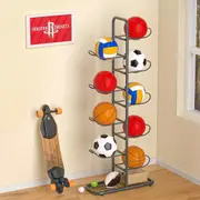 Ball Rack Basketball Holder Garage Sports Organizer 9-Ball Display Stand