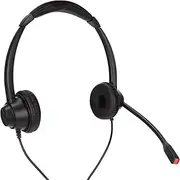 Call Center Headset with Microphone,2.5mm Binaural Business Headset Noise Cancelling,Office Corded Headset with HD Mic for Home Office Call Center Telemarketing