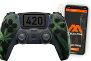 ModdedZone 420 BLACK Smart Rapid Fire Custom Modded Controller for PS5 FPS
