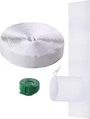 AC Window Vent Kit,Adjustable AC Window Seal | Weatherproofing Insulation Kits, Horizontal Sliding Kit, Drawstring Structure Design For 5.9 Inch AC Exhaust Hose