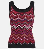 [Missoni] Missoni Zig-zag knit tank top AU 16 multicoloured
