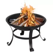 Wood Burning Fire Pit Bowl Mesh Outdoor Garden Patio Backyard Fireplace Stove