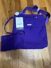 Baggallini RFID Synergy Flap Crossbody Bag Travel Purse Dark Purple