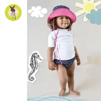 在飛比找momo購物網優惠-【德國Lassig】嬰幼兒抗UV短袖泳裝上衣-雲朵白(18個