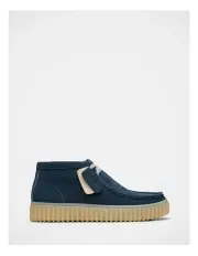 [Clarks] Torhill Hi Boots In Artic Blue