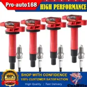 4 Ignition Coils & Platinum Spark Plug For 01-09 Toyota Prius 00-2005 Echo Scion (for: Toyota)