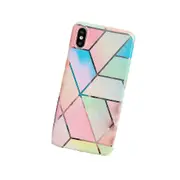 Rainbow Case for iPhone 14 13 12 11 Pro Max XR XS Marble Phone Shockproof Cover Silicone