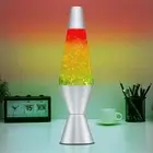 36cm Lava Lamp, Silver Glitter Classic Liquid Motion Lamps with 30W Bulb