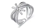 Adjustable Fireworks Ring Embellished With SWAROVSKI Crystals