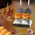 Double Heads Waffle Maker Non-stick Easy Clean Commercial Waffle Maker Machine