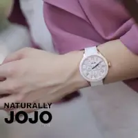 在飛比找momo購物網優惠-【NATURALLY JOJO】曼哈頓三眼陶瓷腕錶-白x玫瑰