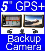 5" GPS Navigator bluetooth FM + wireless backup camera
